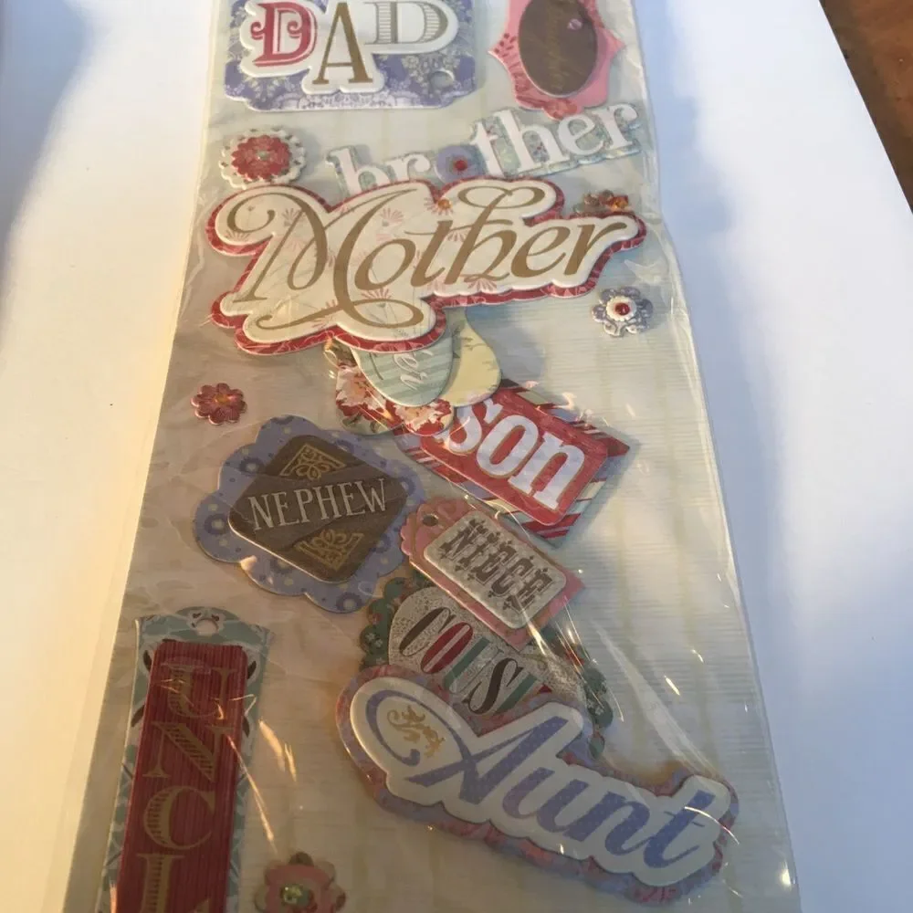3 Dimensional Sticker Appliqués for Family!